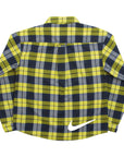 Nike SB Eric Koston L/S Button Up Flannel - Navy/Yellow