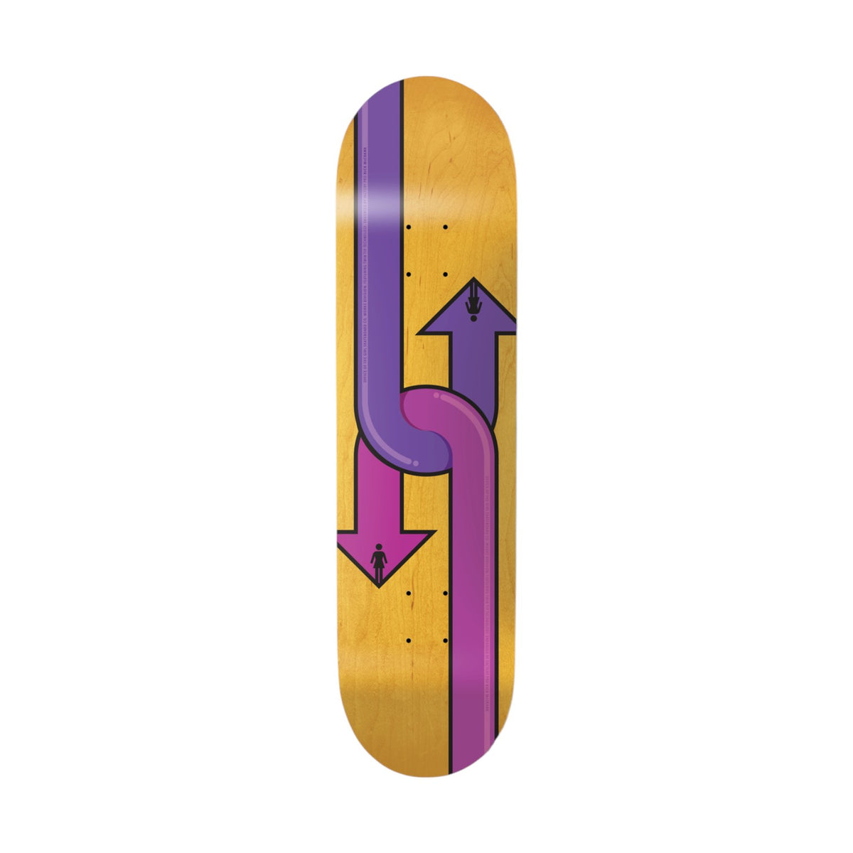 Girl McCrank Dual Directional Skateboard Deck