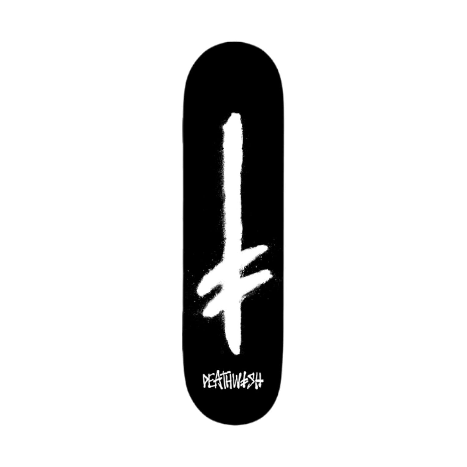 Deathwish Gang Spray Black/White Skateboard Deck
