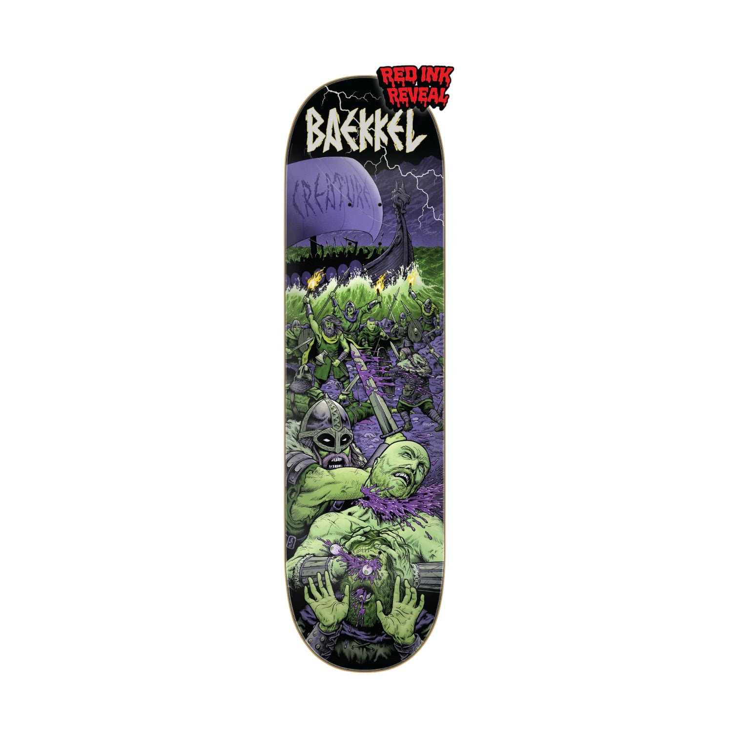 Creature Baekkel Warriors VX Skateboard Deck