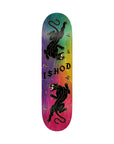 Real Ishod Kitten Scratch Tie Dye Twin Tail DBX Slick Skateboard Deck