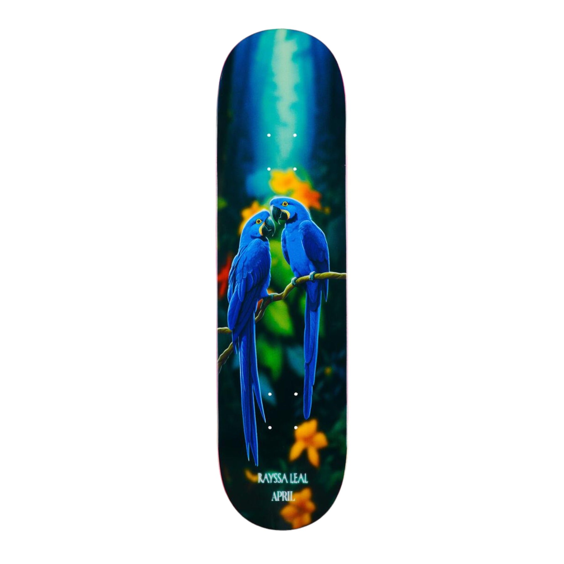 April Rayssa Leal Blue Macaw Skateboard Deck - 8.25&quot;