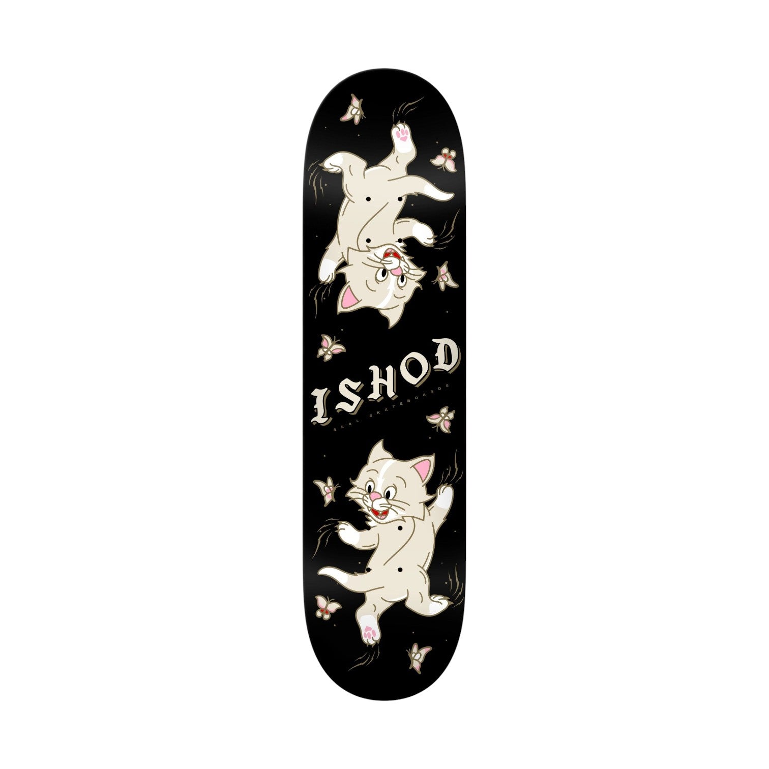 Real Ishod Kitten Scratch Twin Tail Skateboard Deck