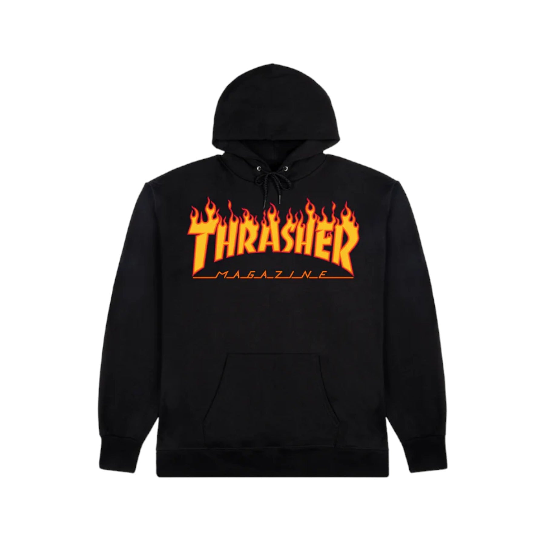 Thrasher Flame Logo Hoodie - Black