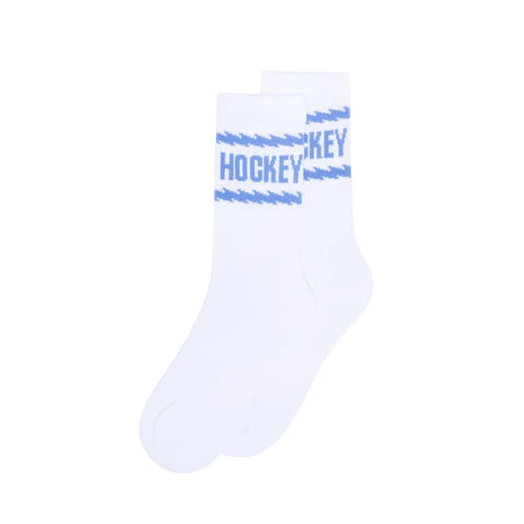 Hockey Razor Sock - White/Blue