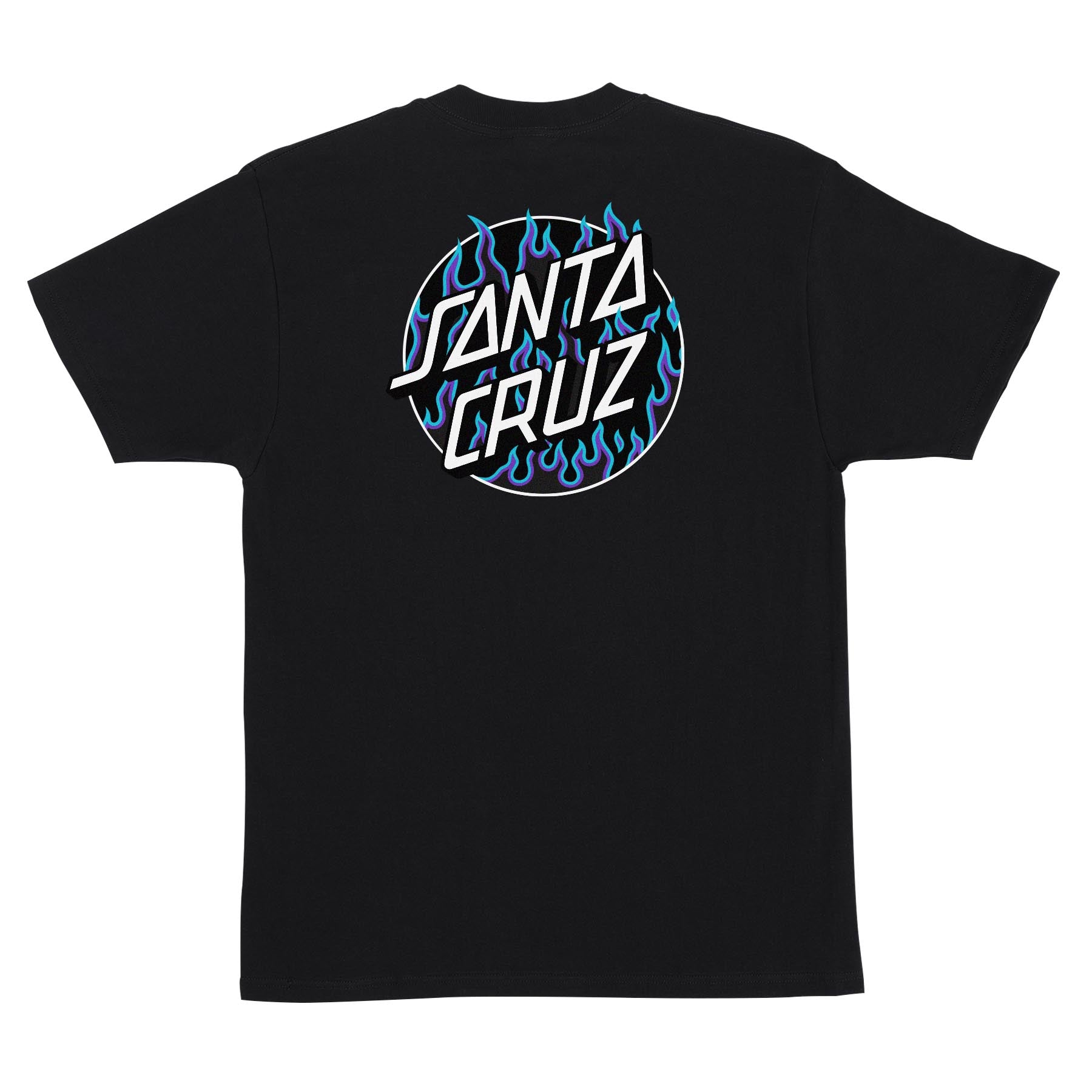 Santa Cruz X Thrasher Flame Dot S/S T-Shirt - Black