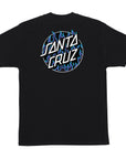 Santa Cruz X Thrasher Flame Dot S/S T-Shirt - Black