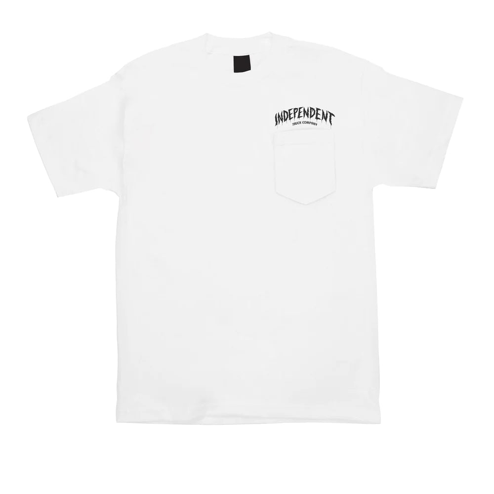 Independent Por Vida S/S Pocket T-Shirt - White