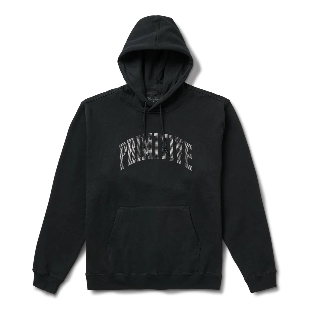 Primitive Collegiate Rhinestone Hoodie - Black