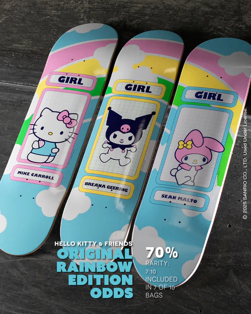 Girl x Hello Kitty Mike Carroll Hello Kitty Skateboard Blind Bag
