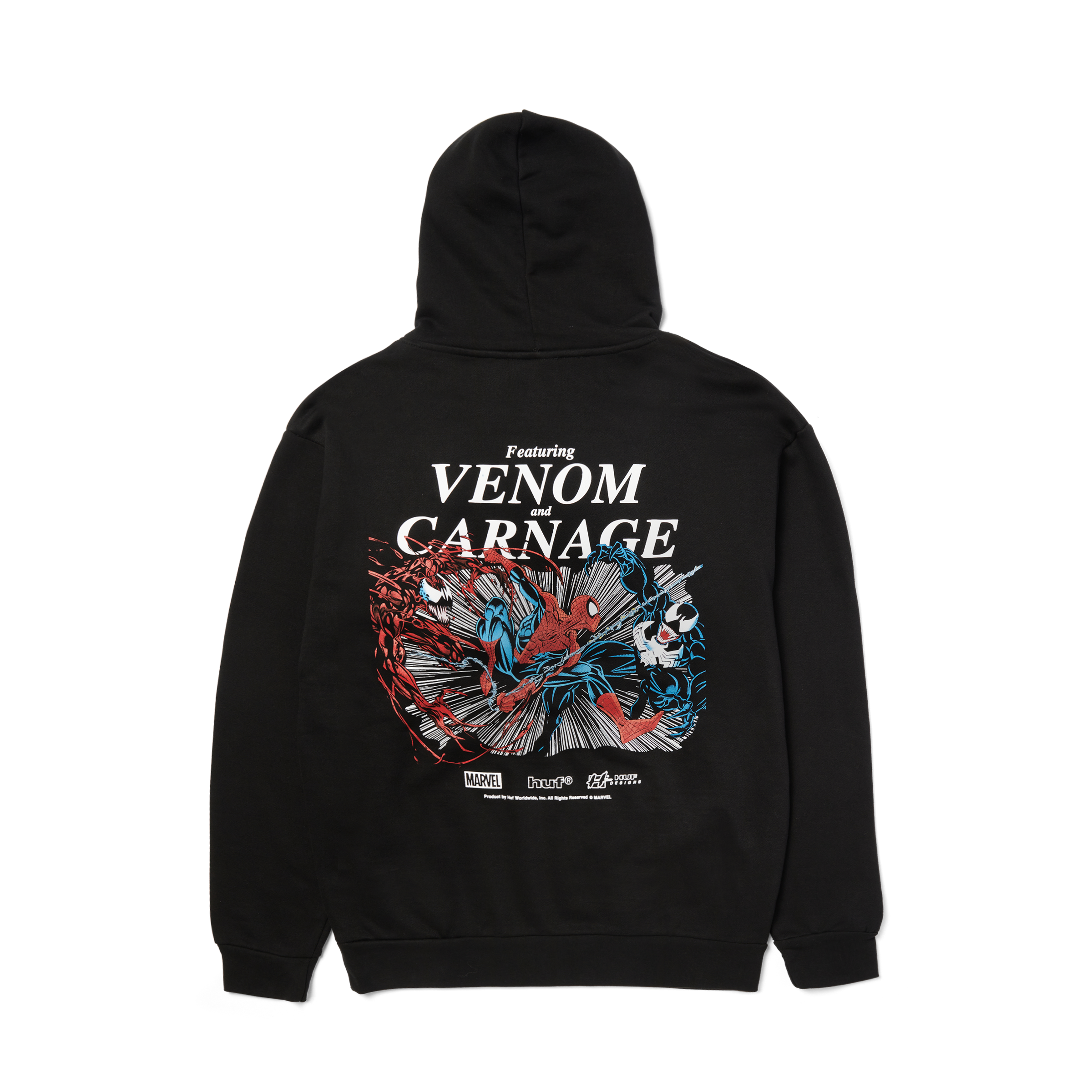 Huf x Spiderman Maximum Carnage PO Hoodie - Black