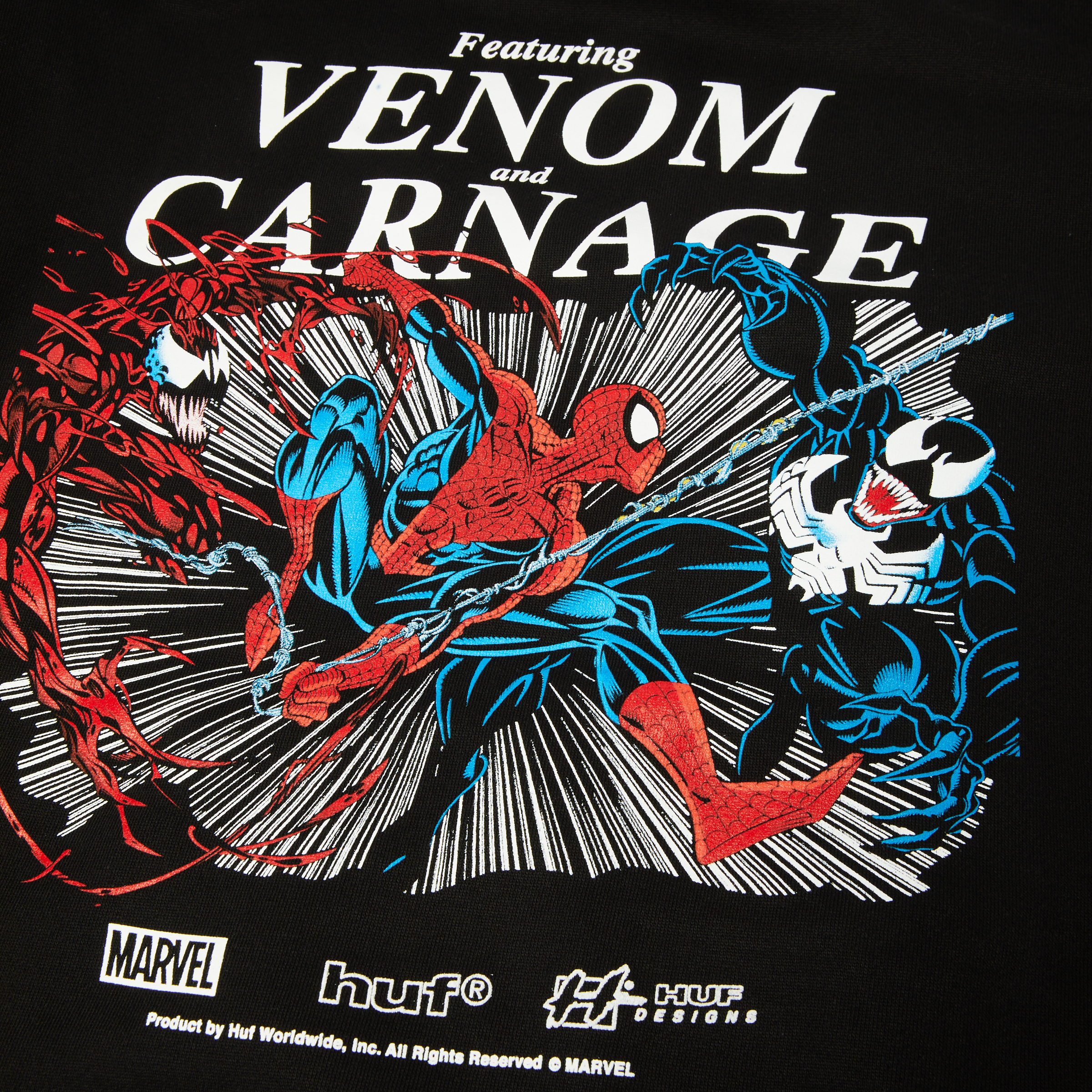 Huf x Spiderman Maximum Carnage PO Hoodie - Black