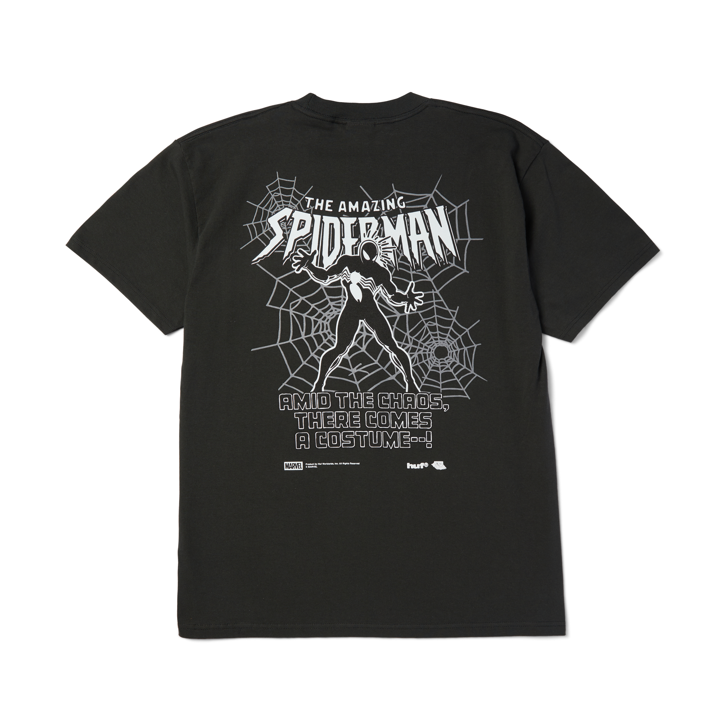 Huf x Spiderman Secret Wars SS Washed Tee - Washed Black