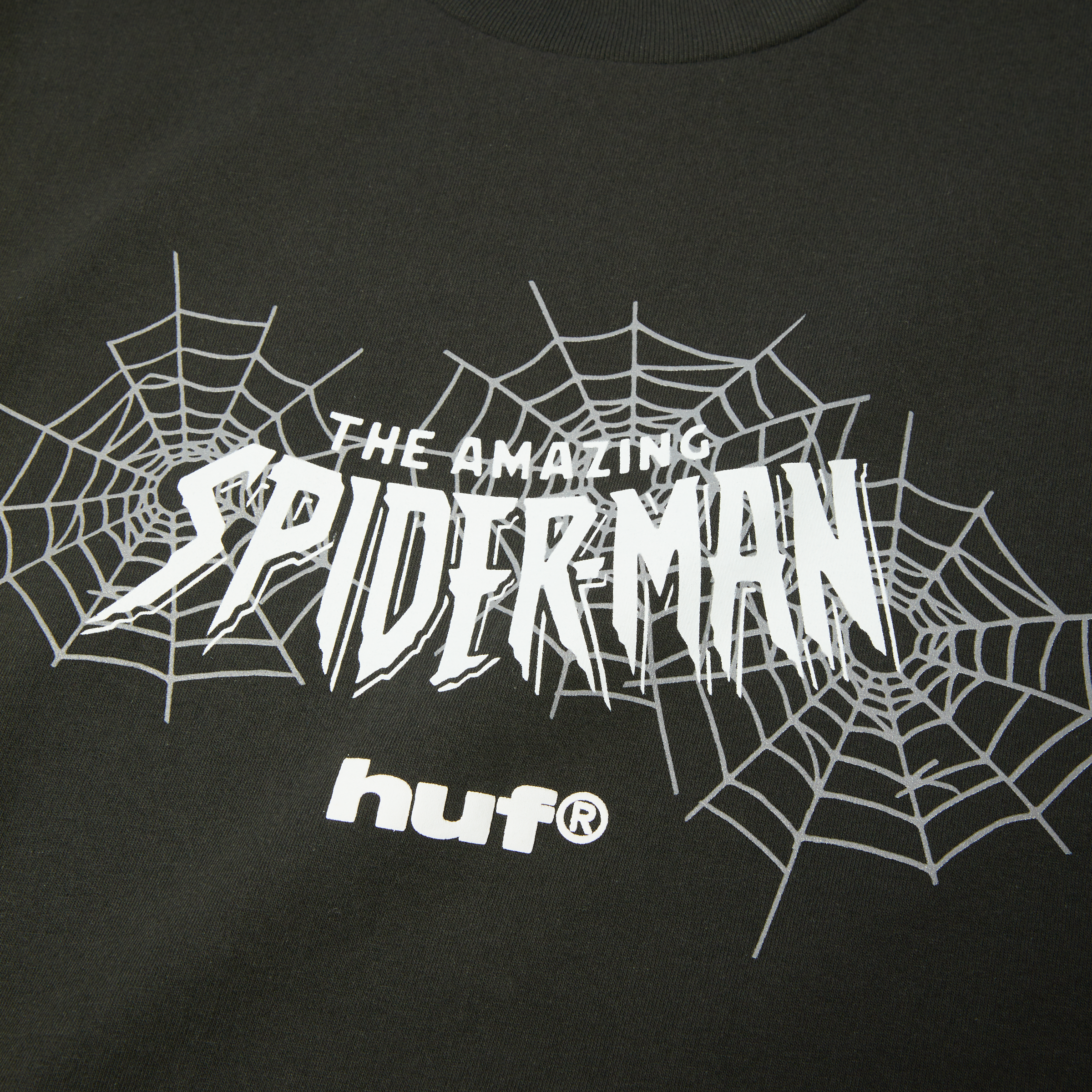 Huf x Spiderman Secret Wars SS Washed Tee - Washed Black