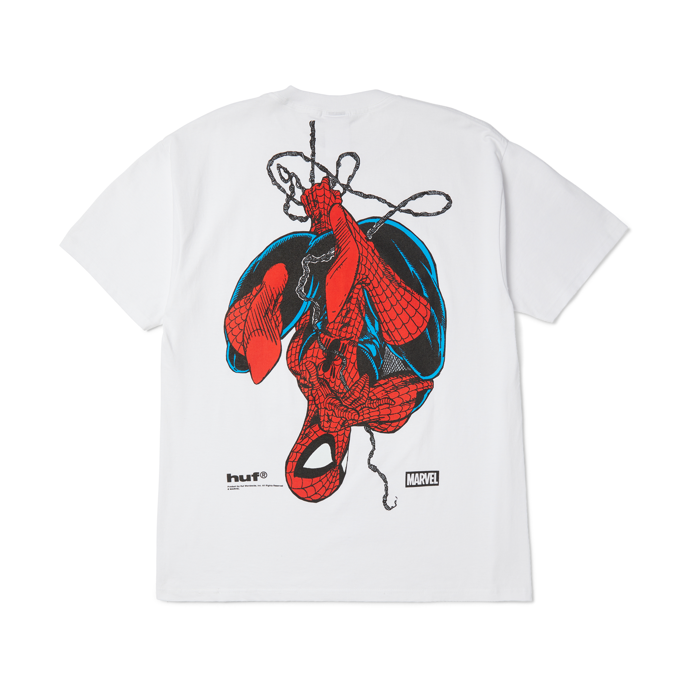 Huf x Spiderman Upside Down SS Tee - White
