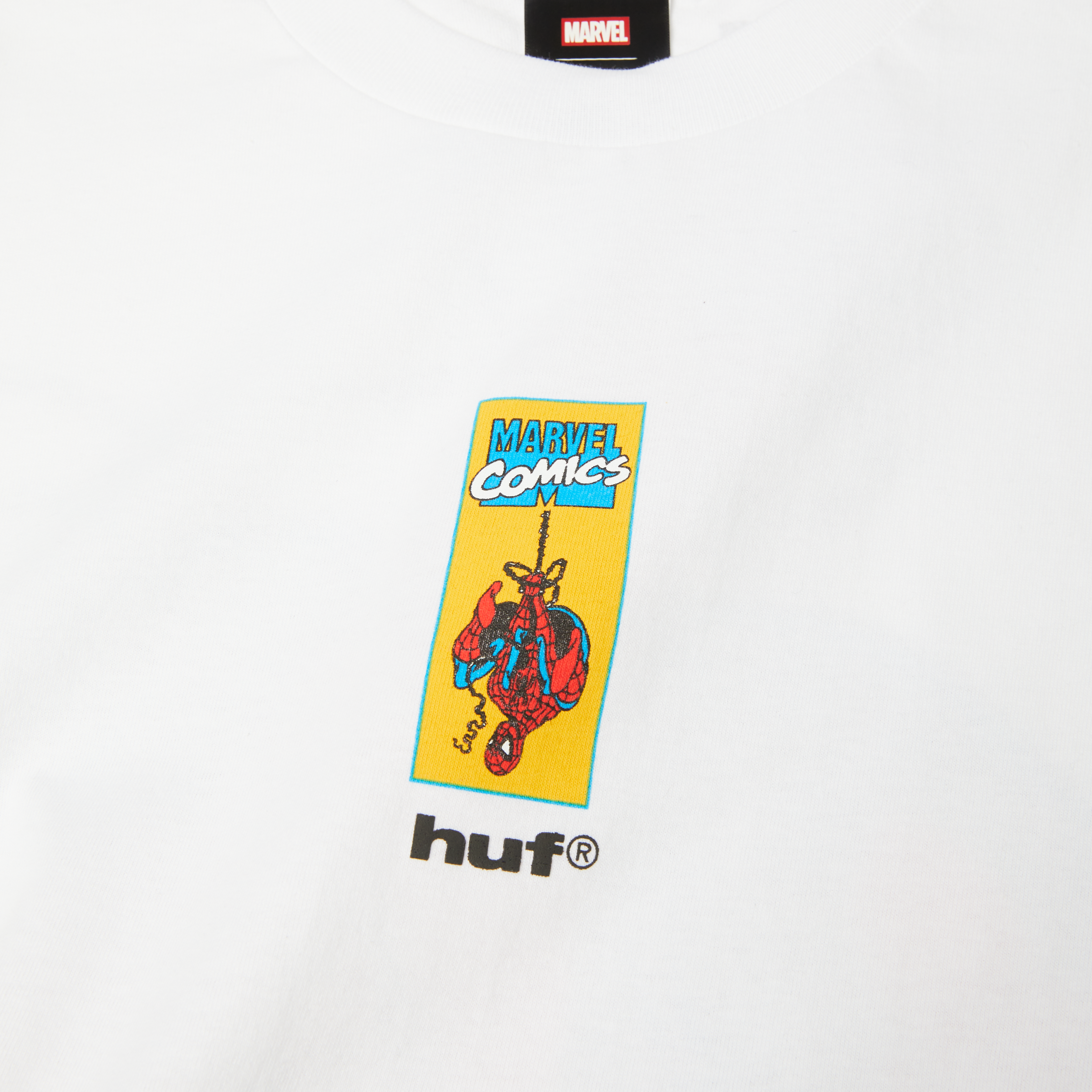 Huf x Spiderman Upside Down SS Tee - White