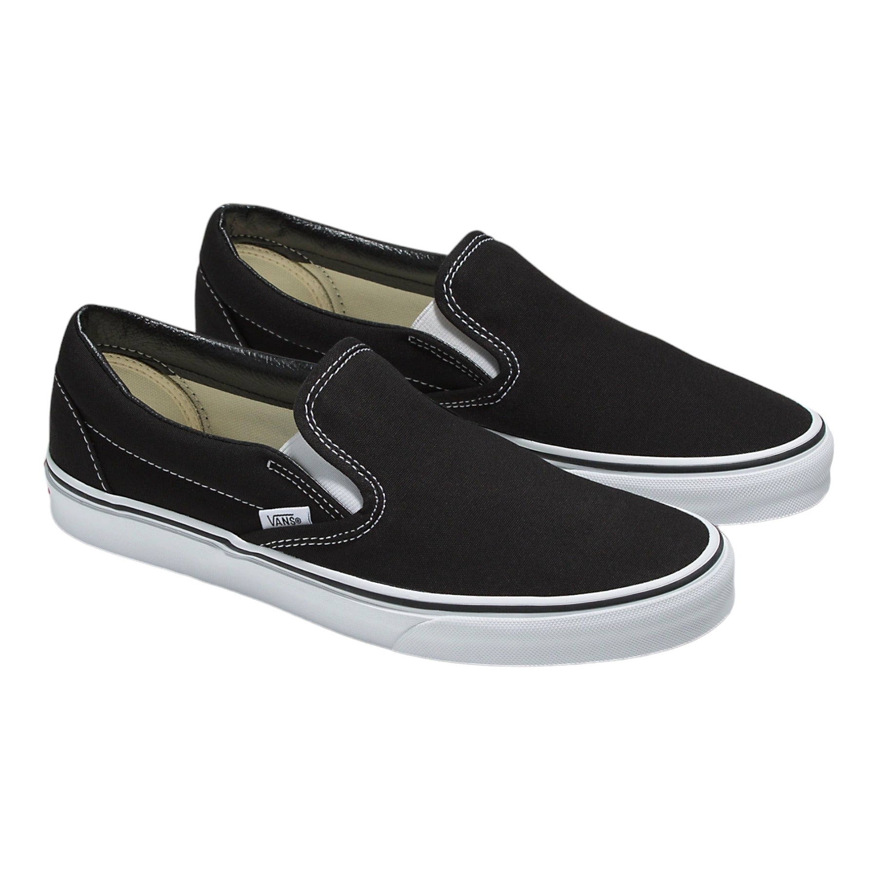 Vans Classic Slip On Shoes - Black/White