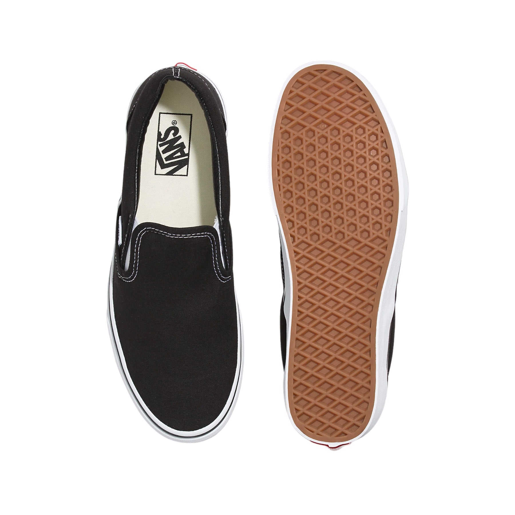 Vans Classic Slip On Shoes - Black/White