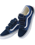 Vans Old Skool Velcro Shoes - Dress Blue/White