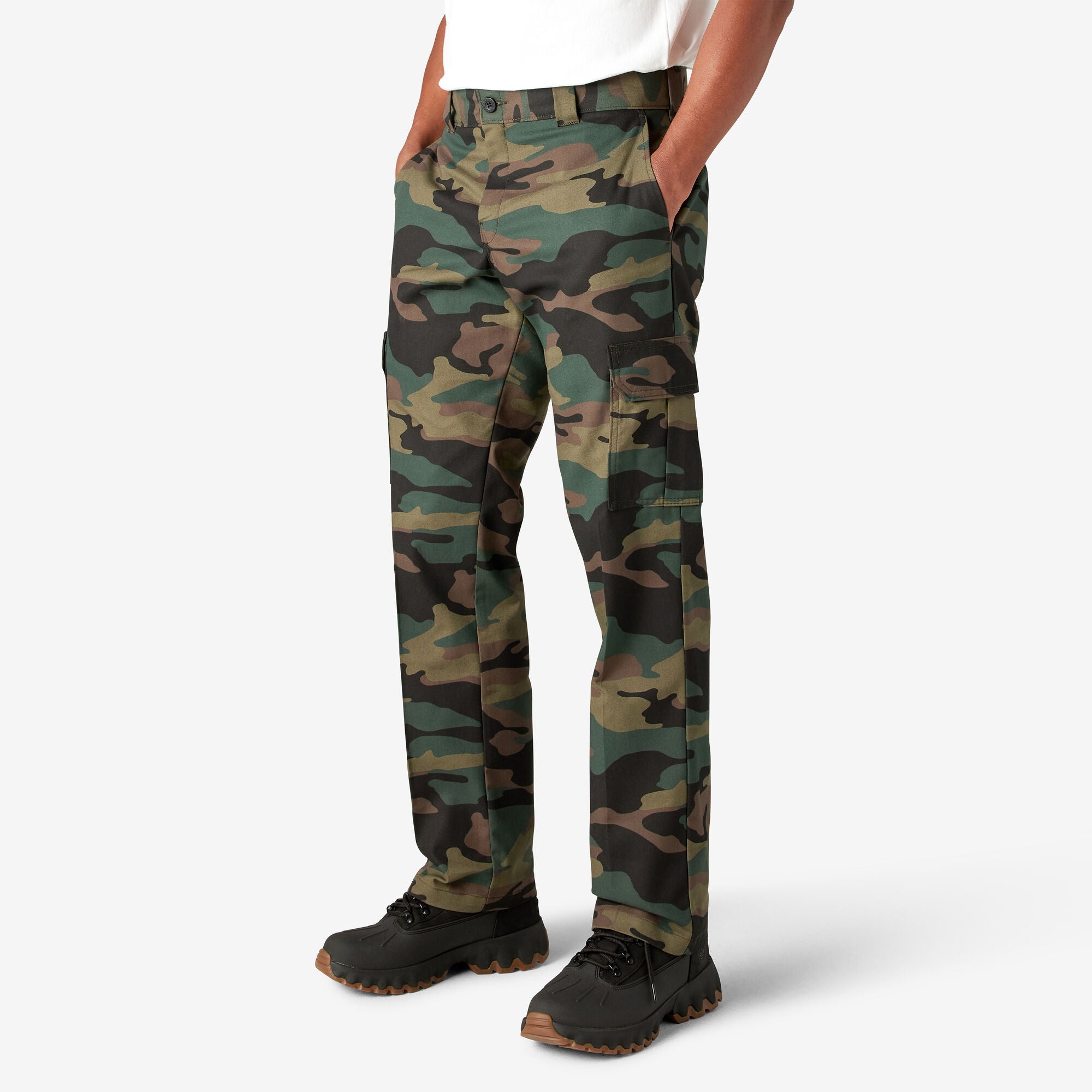 Dickies WP595 Regular Fit Flex Cargo Pants - Camo