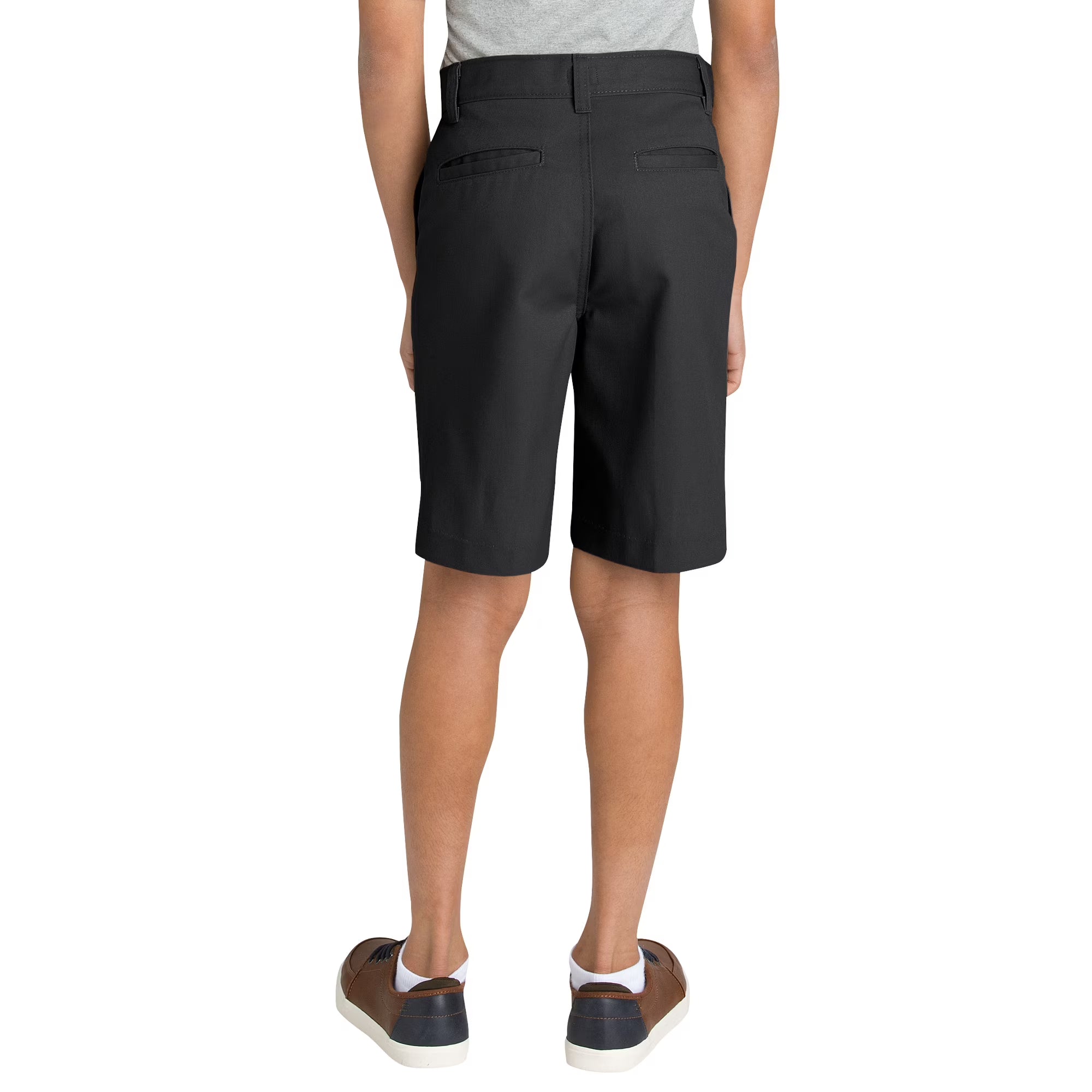 Dickies KR123 Boys Flexwaist Flat Front Shorts - Black - Size 12