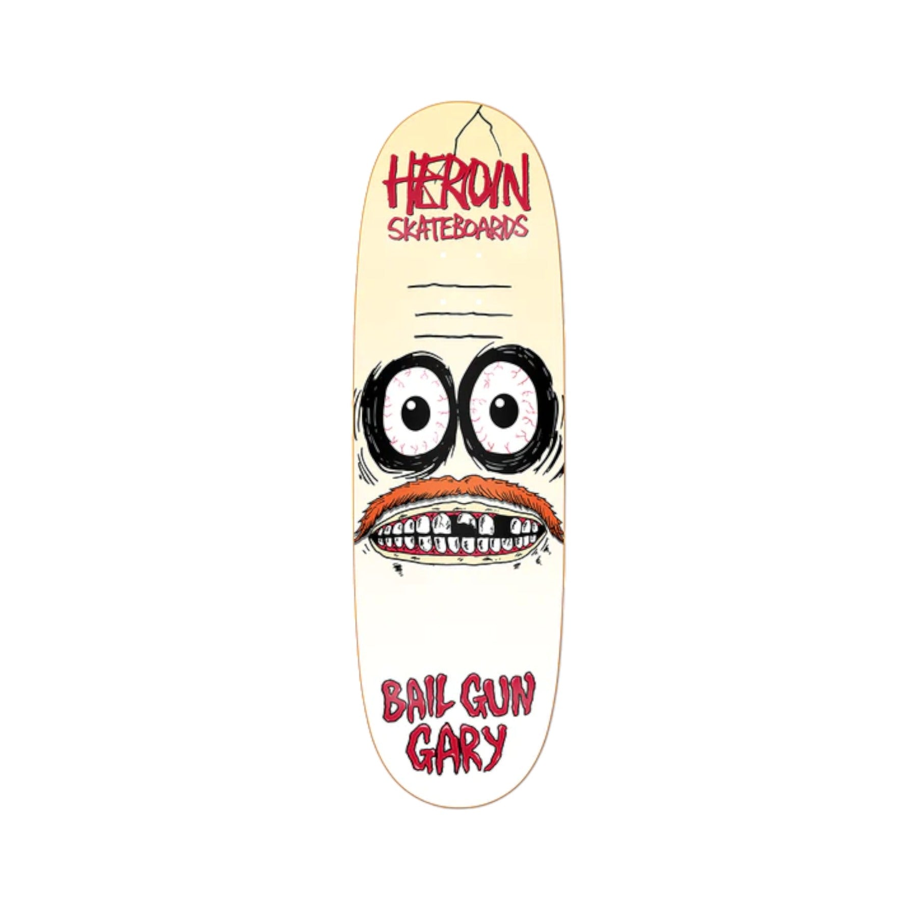 Heroin Bail Gun Gary 3 SYM Skate Deck - 9.75&quot;